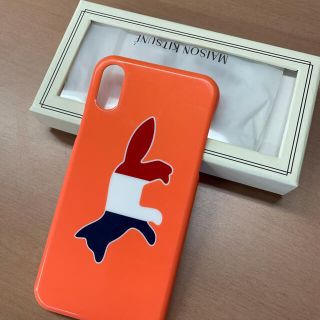 メゾンキツネ(MAISON KITSUNE')のメゾンキツネ　IPHONE CASE TRICOLOR FOX(iPhoneケース)