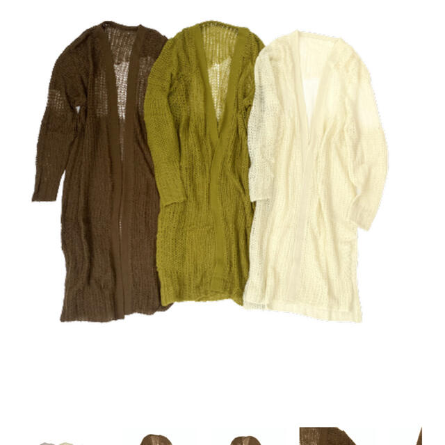 【Agawd商品】Sheer Knit Long Cardiganのサムネイル