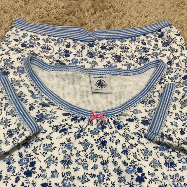 PETIT BATEAU(プチバトー)のプチバトー　パジャマ　6ans キッズ/ベビー/マタニティのキッズ服女の子用(90cm~)(パジャマ)の商品写真