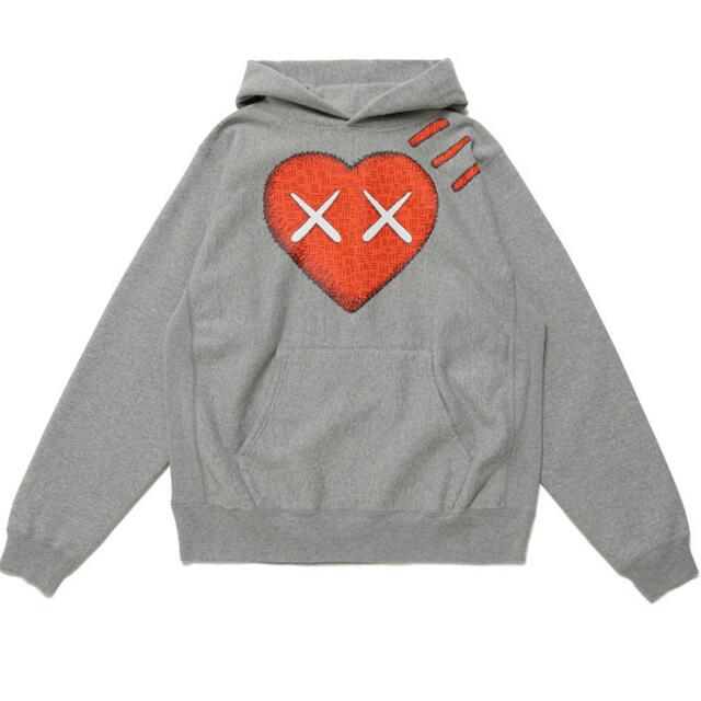 1XLGRAYHUMAN MADE PIZZA HOODIE KAWS #1 XL GRAY