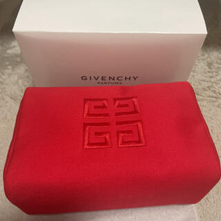 ジバンシィ(GIVENCHY)のGIVENCHY ポーチ ノベルティ レッド 赤(ポーチ)