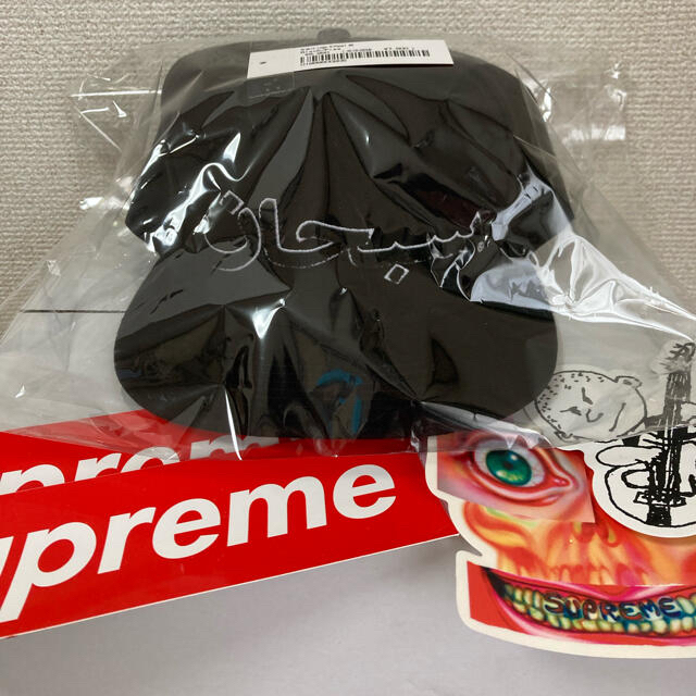 大人気新品 Logo Arabic Supreme 5-Panel Black Cap キャップ - mieda