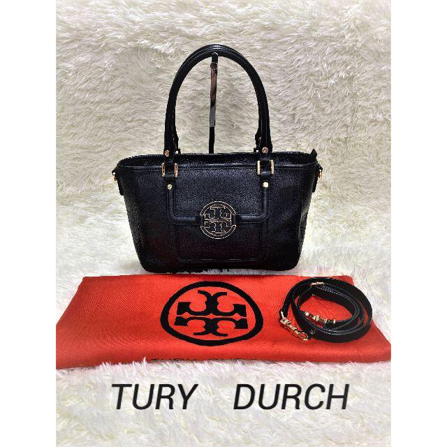 Tory Burch(トリーバーチ)のトリーバーチ ショルダーバッグ 2way レザー アマンダ ブラック 金ロゴ レディースのバッグ(ショルダーバッグ)の商品写真