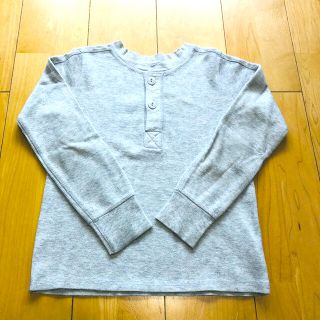 ギャップキッズ(GAP Kids)のGAPkids ヘンリーネック長袖Tシャツ 120 ★ライトグレー★(Tシャツ/カットソー)