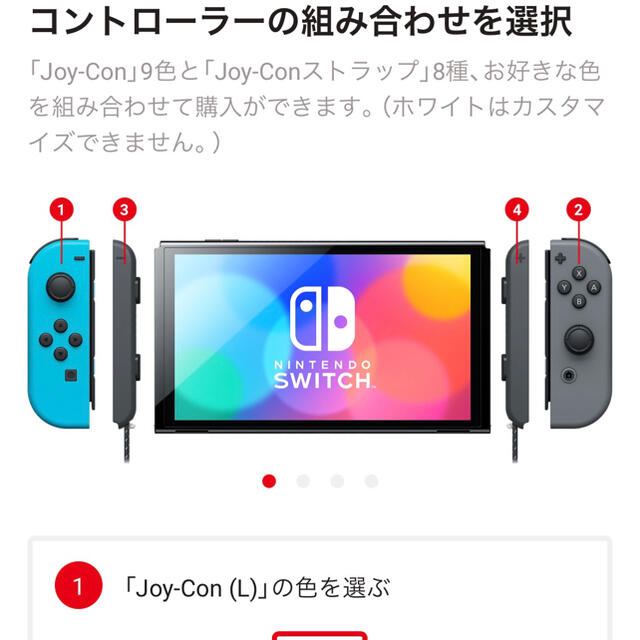 家庭用ゲーム機本体【新品送料込】Nintendo Switch（有機ELモデル）　カスタマイズ