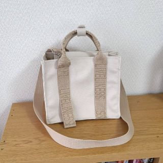 ザラ(ZARA)のZARA　ロゴストラップ　キャンバスミニトートバッグ【中古】(トートバッグ)