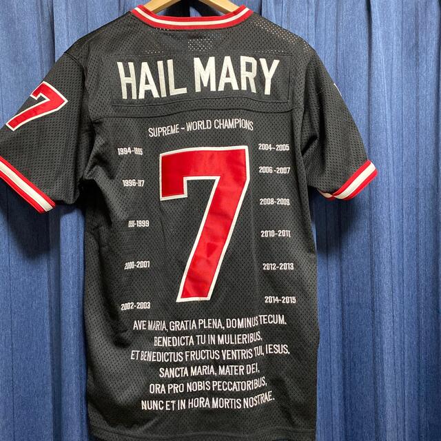 supreme football jersey hail mary