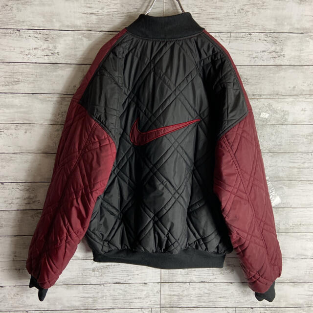 NIKE - 【希少】ナイキ☆刺繍ロゴ リバーシブルダウンジャケット L