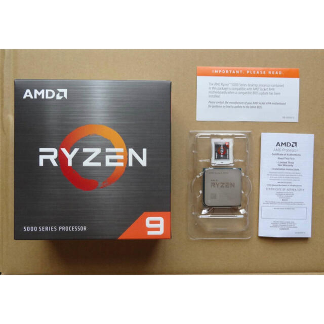 新品同様 AMD Ryzen 中古美品 BOX 5900X 9 PCパーツ