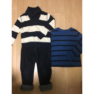 ギャップキッズ(GAP Kids)のgap kids ボーダートレーナー ２点セット(Tシャツ/カットソー)