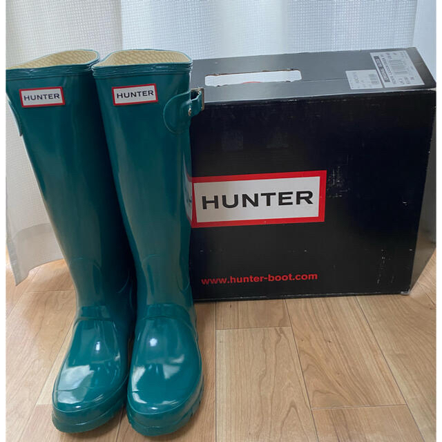 HUNTER(ハンター)のお値下げしました！ハンター未使用レアカラー　UK3 レディースの靴/シューズ(レインブーツ/長靴)の商品写真