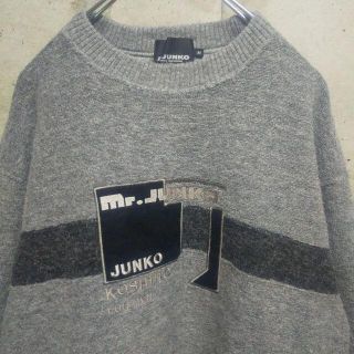 90s Mr.JUNKO / ミスタージュンコロゴ ニット セーター 刺繍