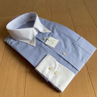 セレクト(SELECT)のスーツセレクト長袖 ドレスシャツ クレリックBDサイズL（41-86)新品(シャツ)