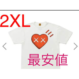 Human made kawsコラボT ホワイト2XLサイズ(Tシャツ/カットソー(半袖/袖なし))