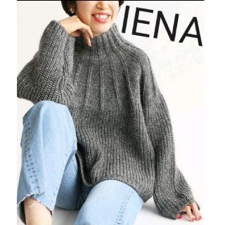 IENA - IENA イエナ☆IGEAラメボトルネックプルオーバー シルバーの ...