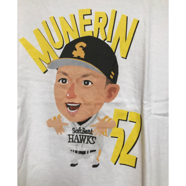 シャツです 希少 福岡ダイエーホークス 川崎宗則 ユニフォームTシャツ