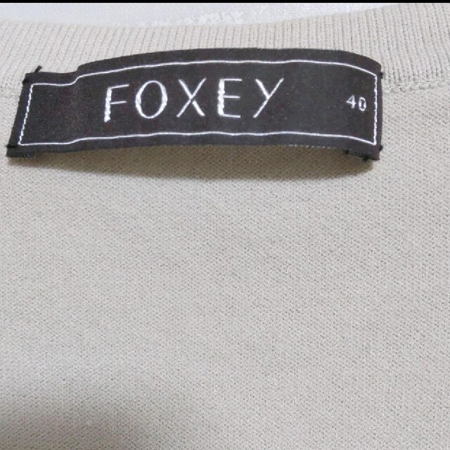 FOXEY(フォクシー)のFOXEY（フォクシー）40 ニットカーディガン レース 七分袖ladies レディースのトップス(カーディガン)の商品写真