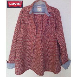 リーバイス(Levi's)のリーバイス Levi's 綿 起毛 ロールアップ ネルシャツ デニムアクセント(シャツ)