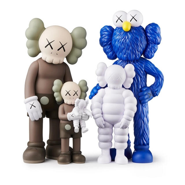 MEDICOM TOY(メディコムトイ)のKAWS FAMILY BROWN/BLUE/WHITE エンタメ/ホビーのフィギュア(その他)の商品写真