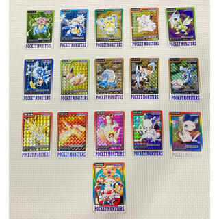 バンダイ(BANDAI)のポケモンカードダス　1997年発売品 キラ15枚、カードリスト1枚＋ノーマル全種(カード)