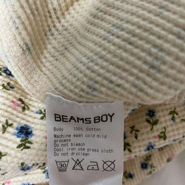 BEAMS BOY(ビームスボーイ)のBEAMSBOY サーマル花柄 レディースのトップス(Tシャツ(長袖/七分))の商品写真