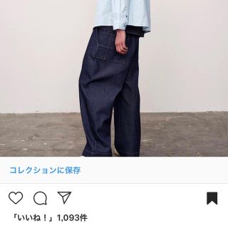 ワンエルディーケーセレクト(1LDK SELECT)のSTUDIO NICHOLSON / VOLUME PANT(デニム/ジーンズ)