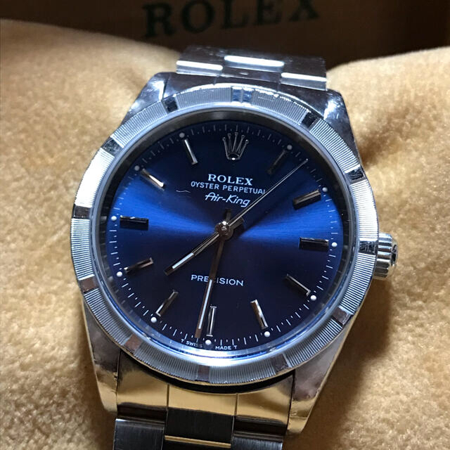 ROLEX(ロレックス)のロレックス エアキング 14010 エンジンターンドベゼル U番 1998 メンズの時計(腕時計(アナログ))の商品写真