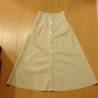 ザラ(ZARA)のZARAの台形レザー風ロングスカート(ロングスカート)