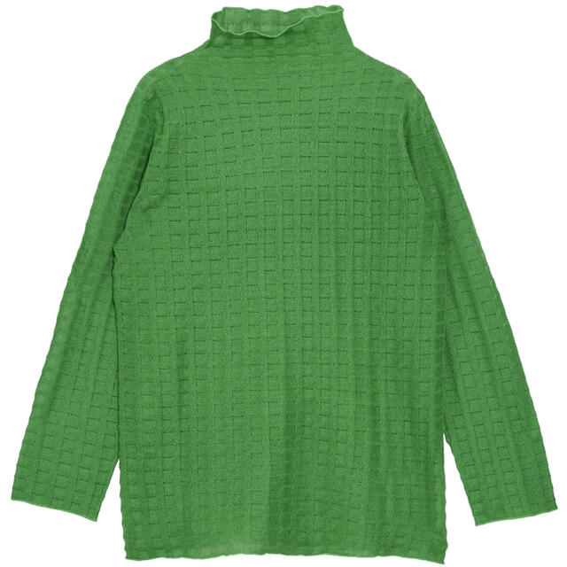 Ameri VINTAGE(アメリヴィンテージ)のAmeri VINTAGE  PLAID SHEER TURTLE KNIT レディースのトップス(ニット/セーター)の商品写真