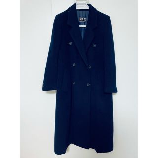 ロングコートウールコート DAKS ENGLAND ネイビー - foodbardeprince.com