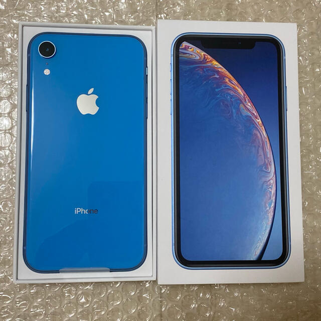 iPhone XR Blue 128 GB Softbank - 携帯電話