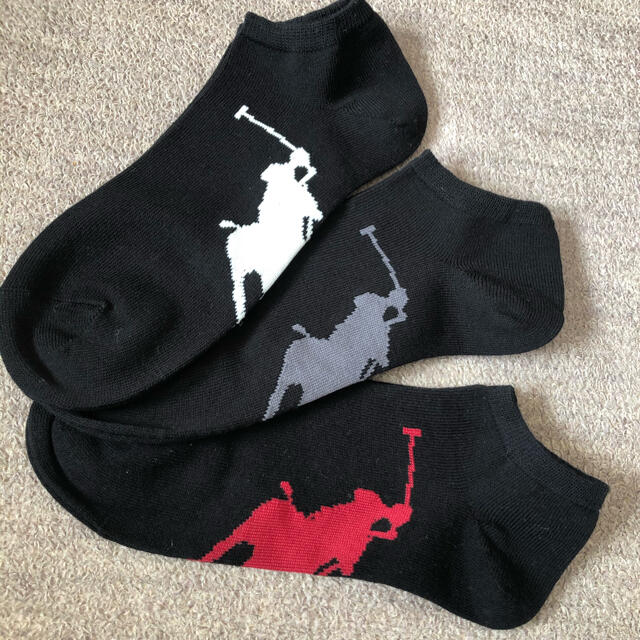 POLO RALPH LAUREN(ポロラルフローレン)のポロラルフローレン　メンズソックス　3足 紳士　靴下　くつ下 メンズのレッグウェア(ソックス)の商品写真