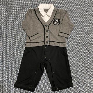 ベビー服 美品 フォーマル お呼ばれ ロンパース スーツ 男の子 80(セレモニードレス/スーツ)