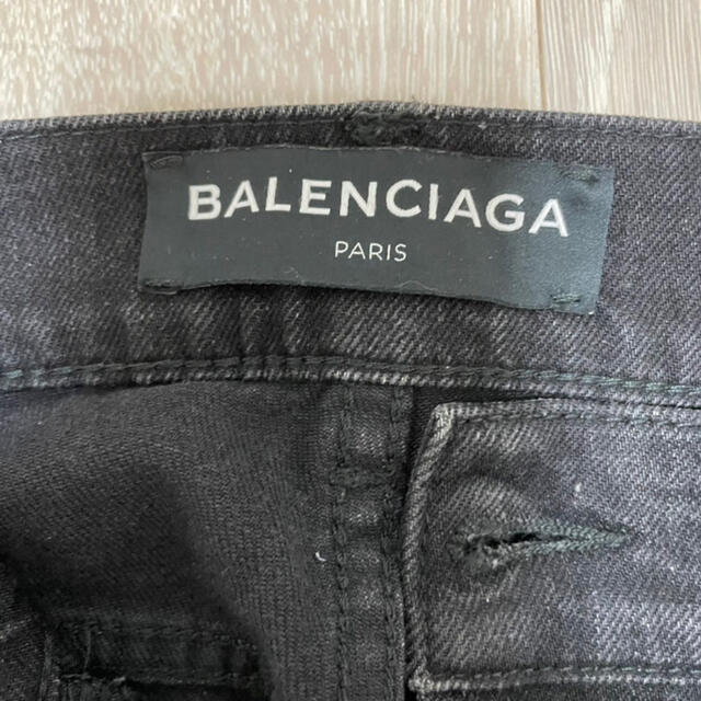 BALENCIAGA バレンシアガ クラッシュデニム ブラック 29 メンズ パンツ