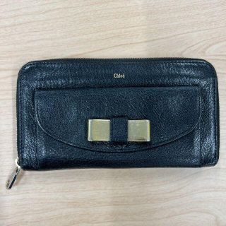 クロエ(Chloe)のChloe クロエ 長財布 黒 ラウンドファスナー(財布)