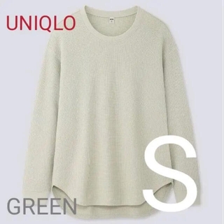 ユニクロ(UNIQLO)のユニクロ　ワッフルオーバーサイズクルーネックT(Tシャツ(長袖/七分))