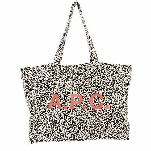 A.P.C(アーペーセー)のアーペーセー A.P.C. トートバッグ キャンバス TU ベージュ 黒 茶色 レディースのバッグ(トートバッグ)の商品写真