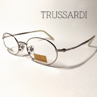 トラサルディ(Trussardi)のTRUSSARDI シルバー フルリム メガネフレーム 01(サングラス/メガネ)