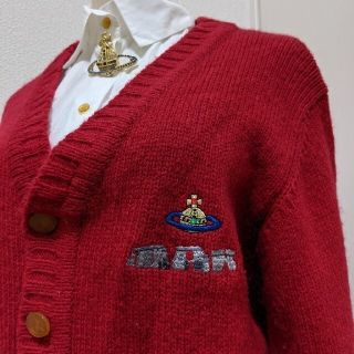 Vivienne Westwood MAN オーブ刺繍ニットジャケットBK/46