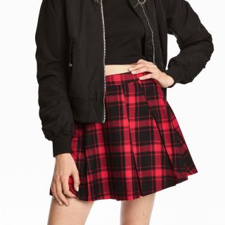 エイチアンドエム(H&M)のプリーツスカート チェック柄(その他)