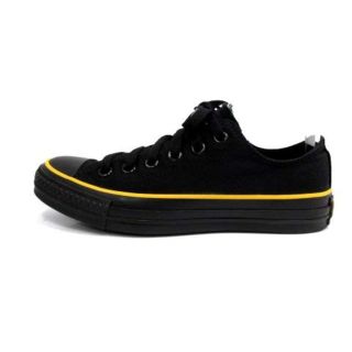 コンバース(CONVERSE)のコンバース ローカットスニーカー シューズ レースアップ 23.5cm 黄 黒(スニーカー)