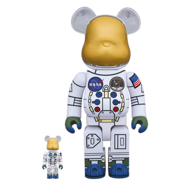 未開封 NASA BE@RBRICK1969ASTRONAUT100％&400％