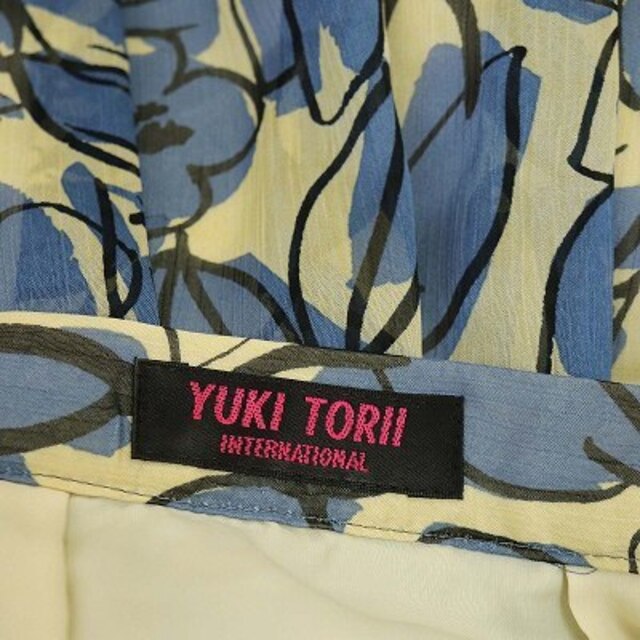 ユキトリイ YUKI TORII ロングスカート フレア 花柄 裾カットワーク レディースのスカート(ロングスカート)の商品写真