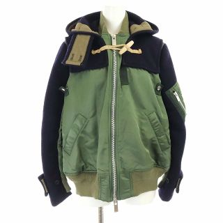 16AW 名作 sacai MA-1 ボンバージャケット 1 ブラック