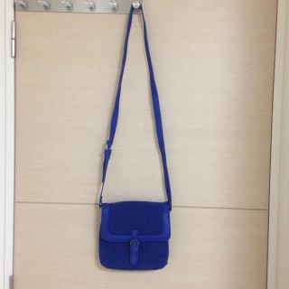 ザラ(ZARA)のZARA☆ポシェット☆ウール＆合皮(ショルダーバッグ)