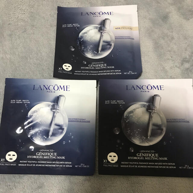 LANCOME(ランコム)の【LANCOME】シートマスク3枚セット コスメ/美容のスキンケア/基礎化粧品(パック/フェイスマスク)の商品写真