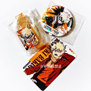 ヒロアカ 爆豪勝己 アニメイト特典 キラっと缶バッジ メモリアルアクリルプレート(キャラクターグッズ)