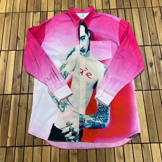 バレンシアガ(Balenciaga)のVetements Marilyn Manson 長袖シャツ ピンク S(Tシャツ/カットソー(七分/長袖))