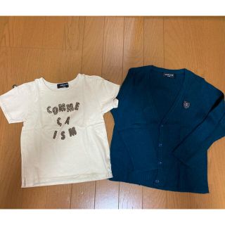 COMME CA ISM 半袖Tシャツ&カーディガン(Tシャツ/カットソー)