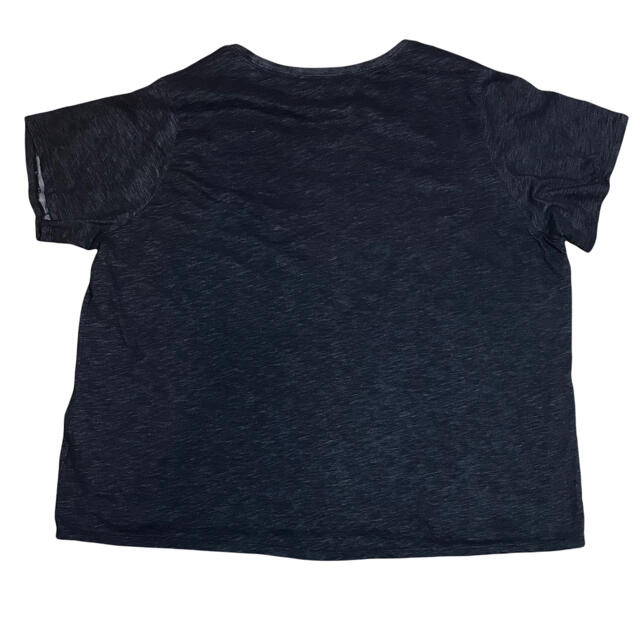 NIKE(ナイキ)の【デカロゴ】ナイキ NIKE Tシャツ カットソー 黒 4L 古着  レディースのトップス(Tシャツ(半袖/袖なし))の商品写真